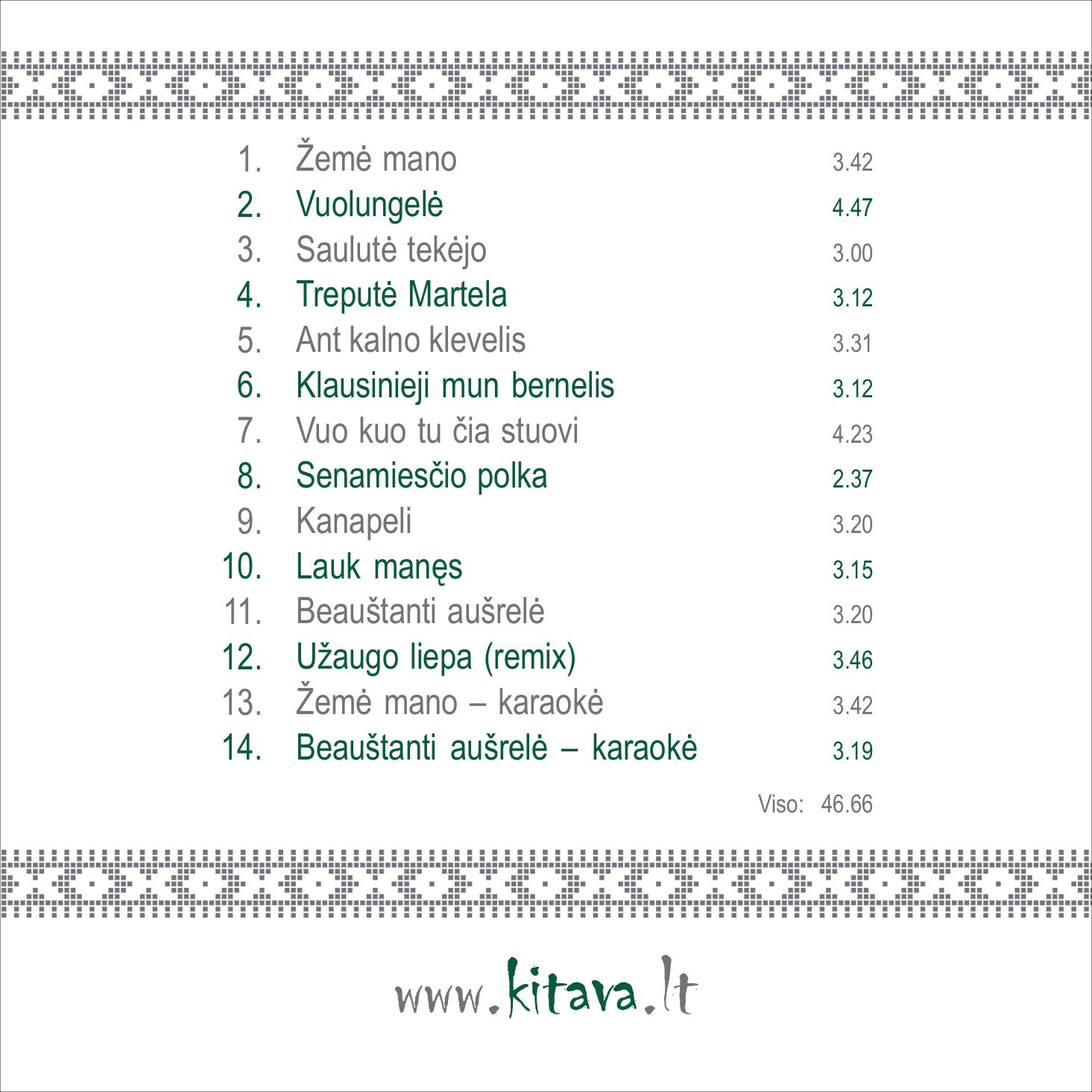 CD albumas „Žemė mano“ (2012) - Image 2